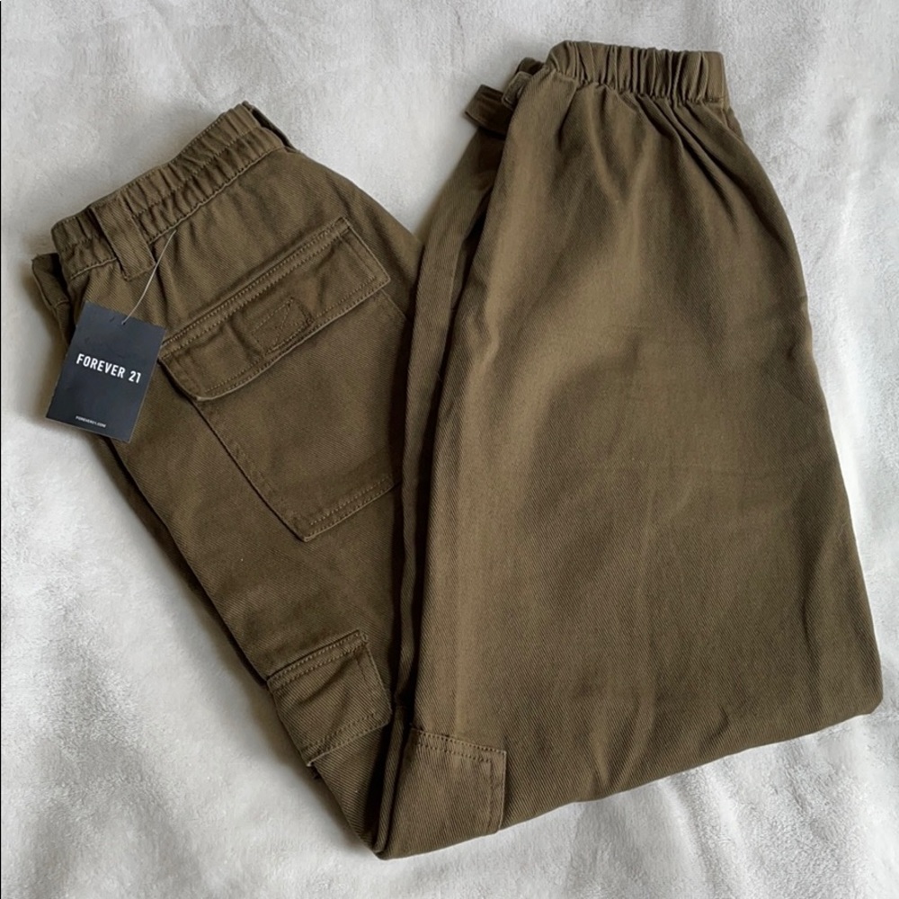 Forever 21 Twill Cargo Pants